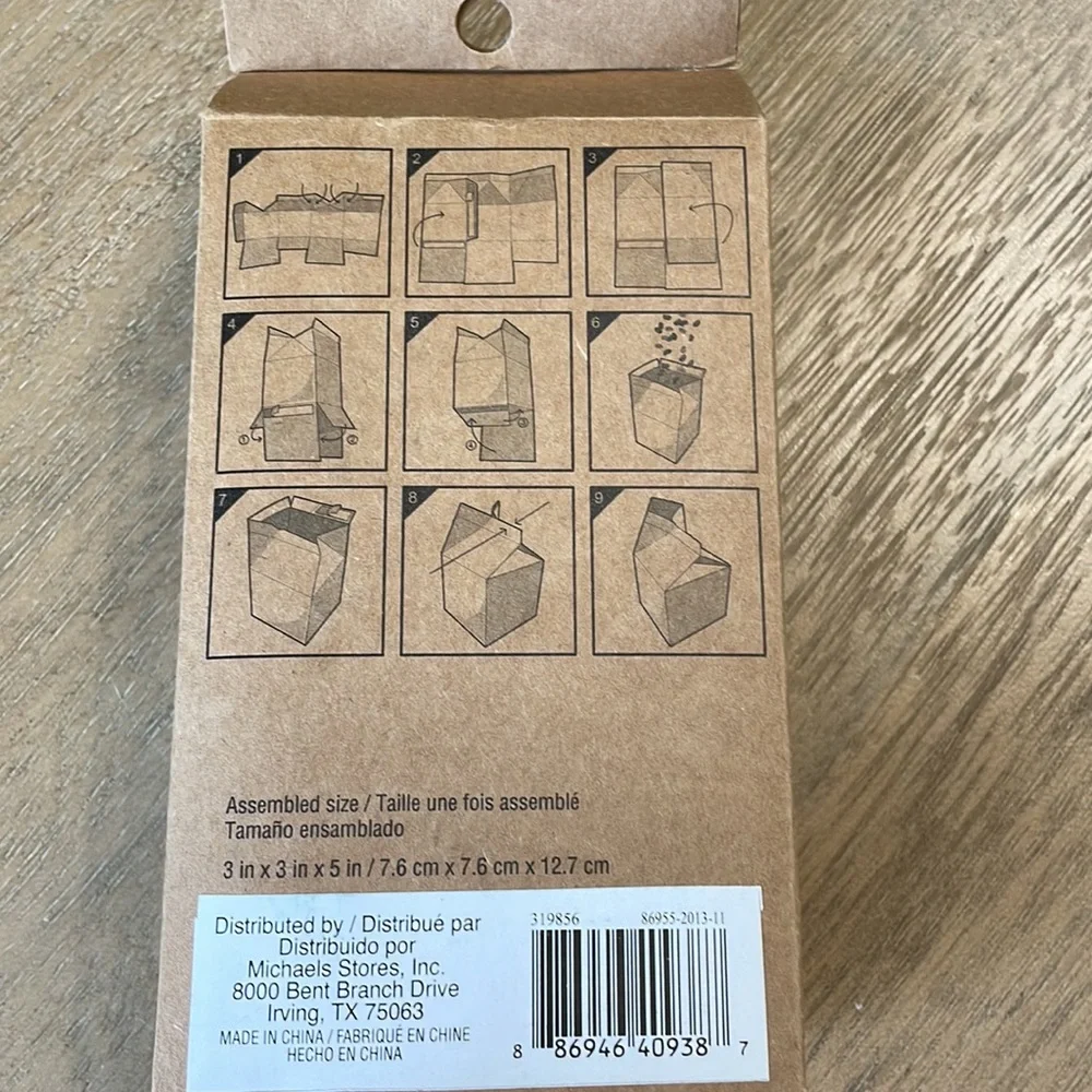 Recollections Blue and White Paper Milk Cartons